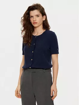Кардиган стандартного кроя Tommy Hilfiger, синий