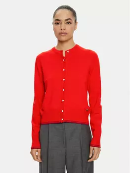 Кардиган стандартного кроя U.S. Polo Assn., оранжевый