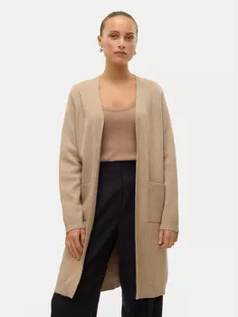 Кардиган стандартного кроя Vero Moda, бежевый