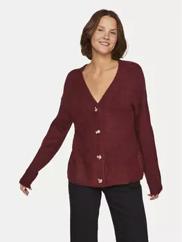 Кардиган стандартного кроя Vila, красный