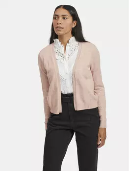 Кардиган стандартного кроя Vila, розовый