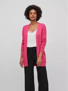 Кардиган стандартного кроя Vila, розовый