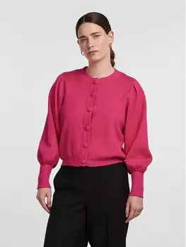 Кардиган стандартного кроя Yas, розовый