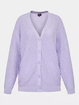 Кардиган стандартного кроя Zizzi, фиолетовый
