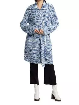 Кардиган STAUD Marigold Melange с поясом, dusk