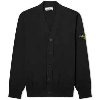 Кардиган Stone Island Soft Cotton, черный