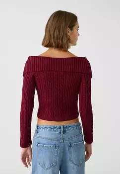 Кардиган Stradivarius, Бордо