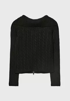 Кардиган Stradivarius, черный