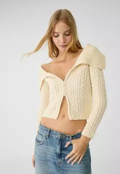 Кардиган Stradivarius, цвет Mottled Beige