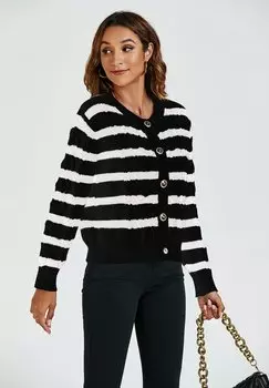 Кардиган STRIPE FS Collection, цвет black