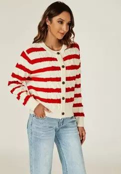 Кардиган STRIPE FS Collection, красный