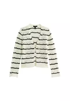 Кардиган STRIPE New Look, кремовый