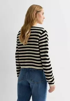 Кардиган STRIPE STITCH BUTTON FRONT New Look, кремовый