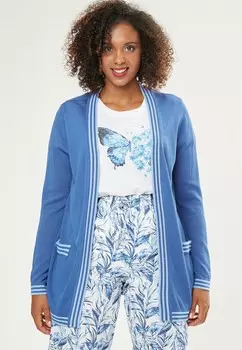 Кардиган STRIPED HEM Maison Form'elle, цвет Mottled Blue