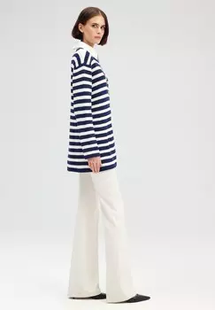 Кардиган STRIPED WITH GOLD BUTTONS Touch Priv, темно-синий