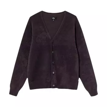 Кардиган Stussy Shaggy 'Eggplant', фиолетовый