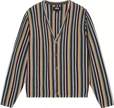 Кардиган Stussy Stripe Pattern Cardigan 'Multicolor', разноцветный