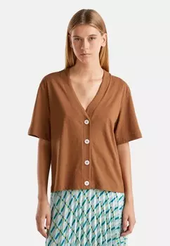 Кардиган STYLE United Colors of Benetton, коричневый