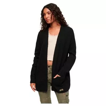 Кардиган Superdry Essential Supersoft, черный
