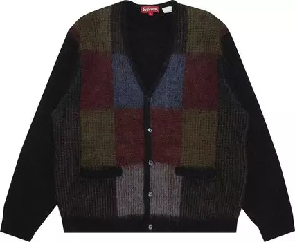 Кардиган Supreme Brushed Grid Cardigan 'Black', черный