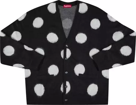 Кардиган Supreme Brushed Polka Dot Cardigan 'Black', черный