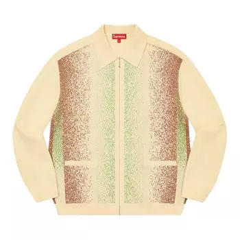 Кардиган Supreme Gradient Stripe Zip Up Cardigan, желтый