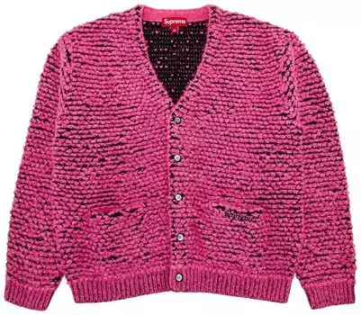 Кардиган Supreme Textured Knotted Cardigan 'Pink', розовый