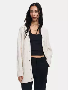 Кардиган свободного кроя Desigual, экрю