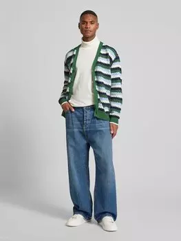 Кардиган свободного кроя с V-образным вырезом Scotch & Soda, зеленый