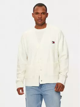 Кардиган свободного кроя Tommy Jeans, экрю