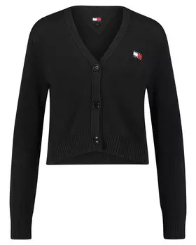 Кардиган свободного кроя Tommy Jeans, черный