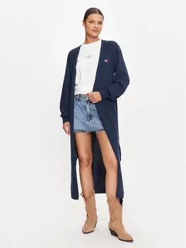 Кардиган свободного кроя Tommy Jeans, синий