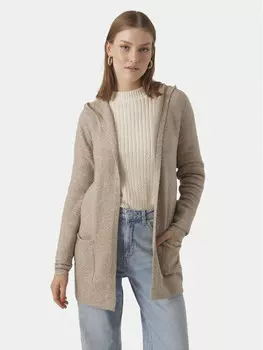 Кардиган свободного кроя Vero Moda, бежевый