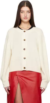 Кардиган свободного покроя цвета Off-White Loulou Studio