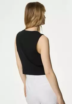 Кардиган Tailored Waistcoat Marks & Spencer, черный