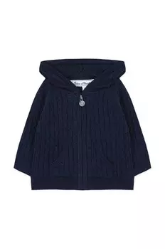 Кардиган Tartine et Chocolat с добавлением хлопка для детей, темно-синий