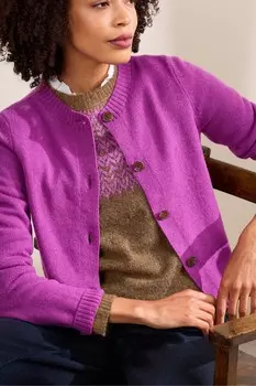 Кардиган Tern Tide Seasalt Cornwall, фиолетовый