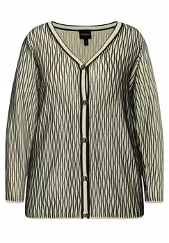 Кардиган TEXTURED BLEND LONG SLEEVE Ulla Popken, белый