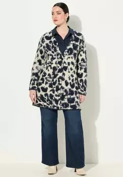 Кардиган TEXTURED LEOPARD PRINT Ulla Popken, темно-синий