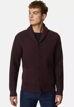 Кардиган Textured Shawl Collar Marks & Spencer, цвет raisin
