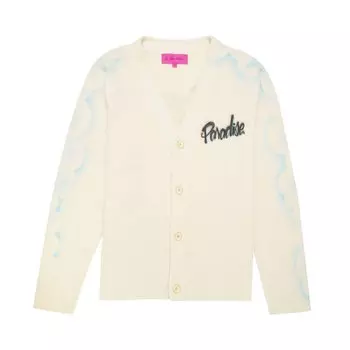 Кардиган The Elder Statesman Paradise Airbrush Cardigan, белый