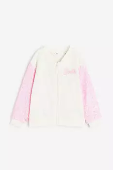 Кардиган-толстовка с принтом H&M, белый