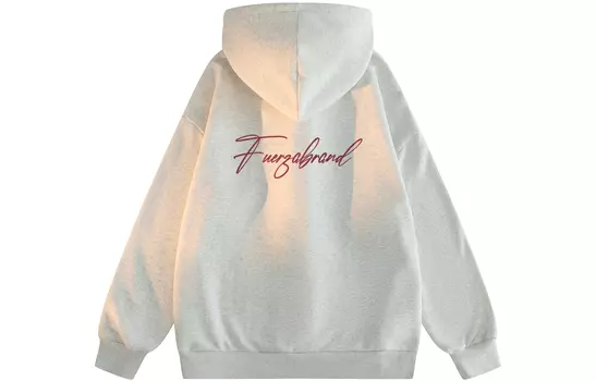 Кардиган Толстовка Унисекс FUERZA, White Heather Gray