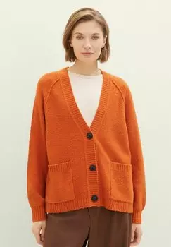 Кардиган TOM TAILOR, цвет gold flame orange