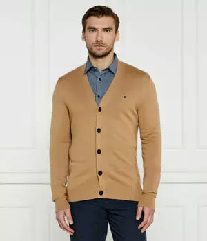 Кардиган Tommy Hilfiger Regular Fit, коричневый