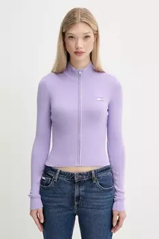 Кардиган Tommy Jeans, фиолетовый