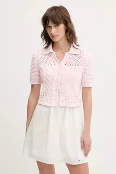 Кардиган Tommy Jeans, розовый