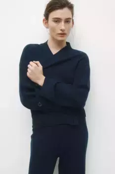 Кардиган тонкой вязки H&M, синий