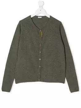 Кардиган тонкой вязки Il Gufo, зеленый