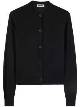 Кардиган тонкой вязки JIL SANDER, черный